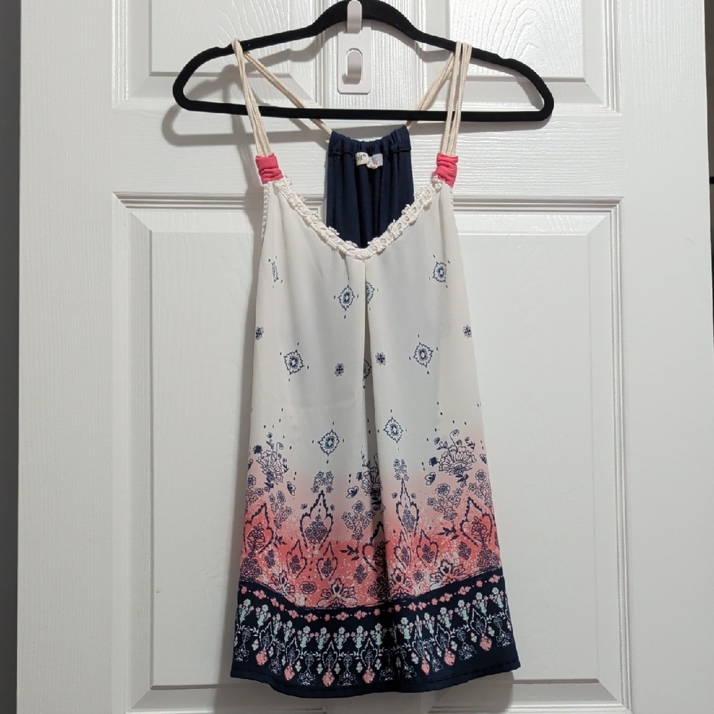 Jolt Women's in Navy and Coral Top